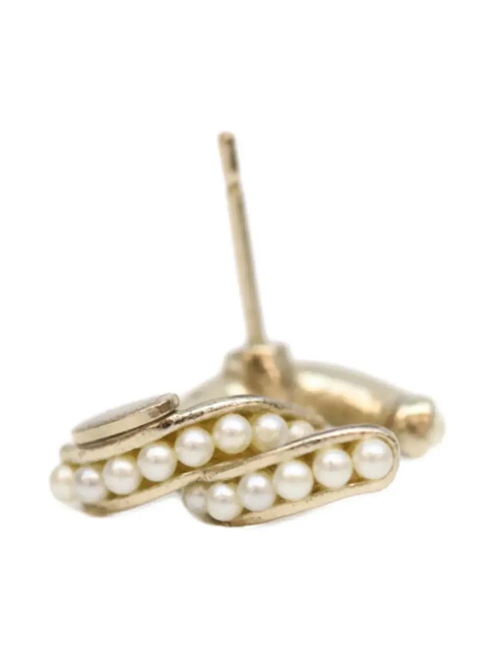 Chanel Cc Logo Earrings Metal Gold-Tone #299615C11B